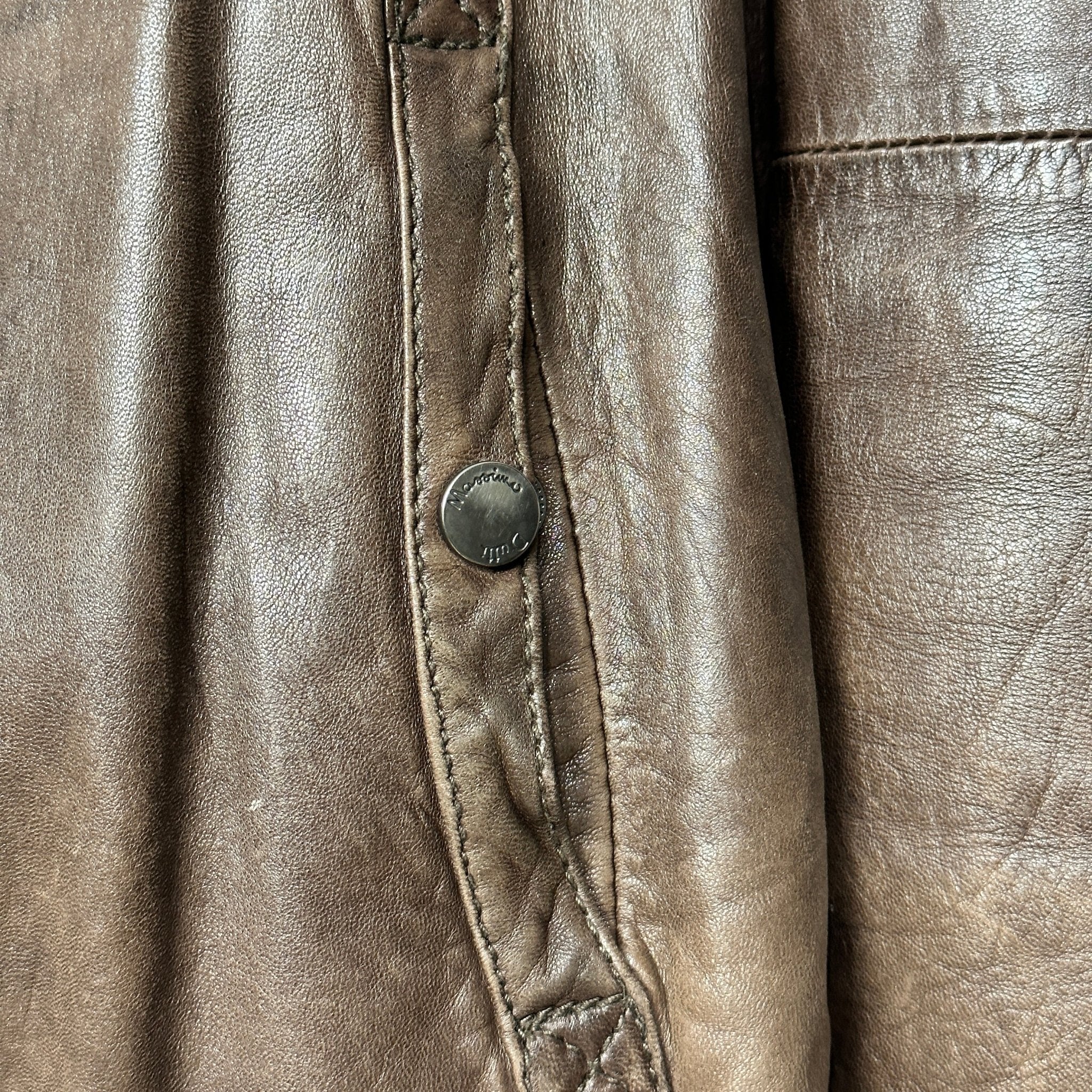 Massimo Dutti Genuine Leather Jacket XL - Funkify