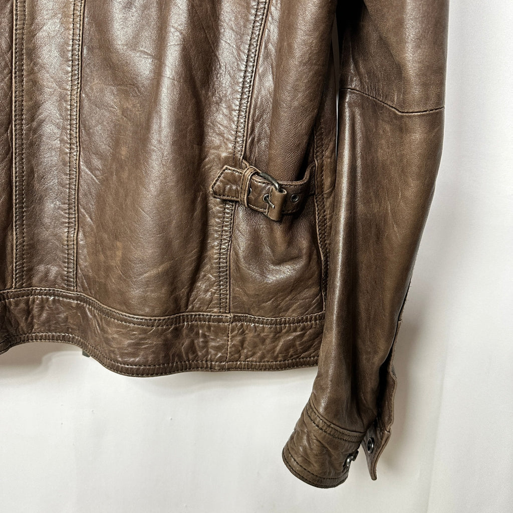 Massimo Dutti Genuine Leather Jacket XL - Funkify