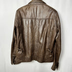 Massimo Dutti Genuine Leather Jacket XL - Funkify
