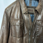 Massimo Dutti Genuine Leather Jacket XL - Funkify