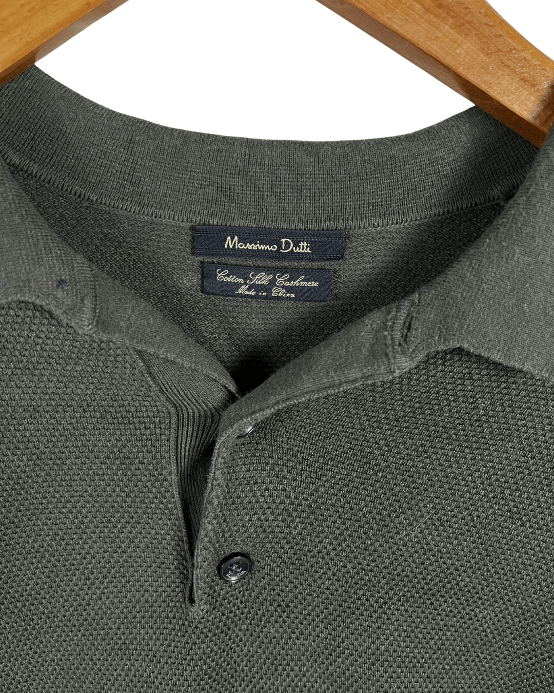 Massimo Dutti Polo - Neck Sweatshirt - Large - Funkify