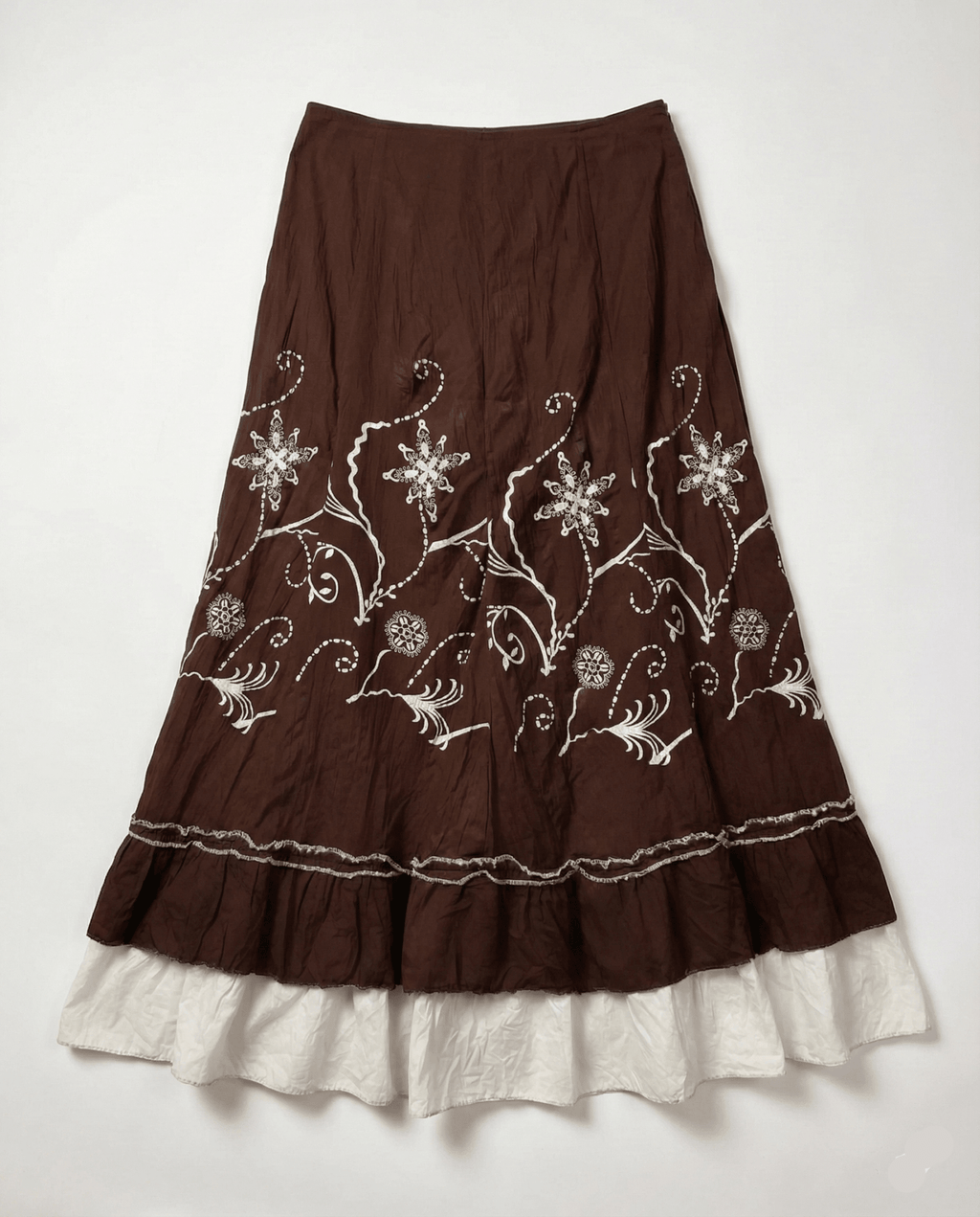 Maxi Floral Layered Skirt - Funkify