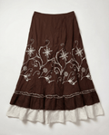 Maxi Floral Layered Skirt - Funkify