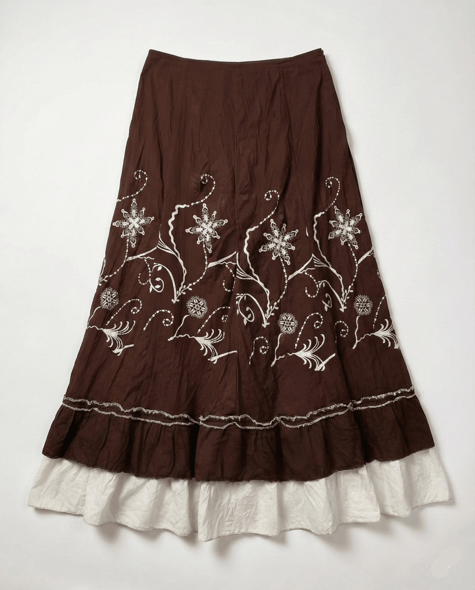 Maxi Floral Layered Skirt - Funkify