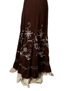 Maxi Floral Layered Skirt - Funkify
