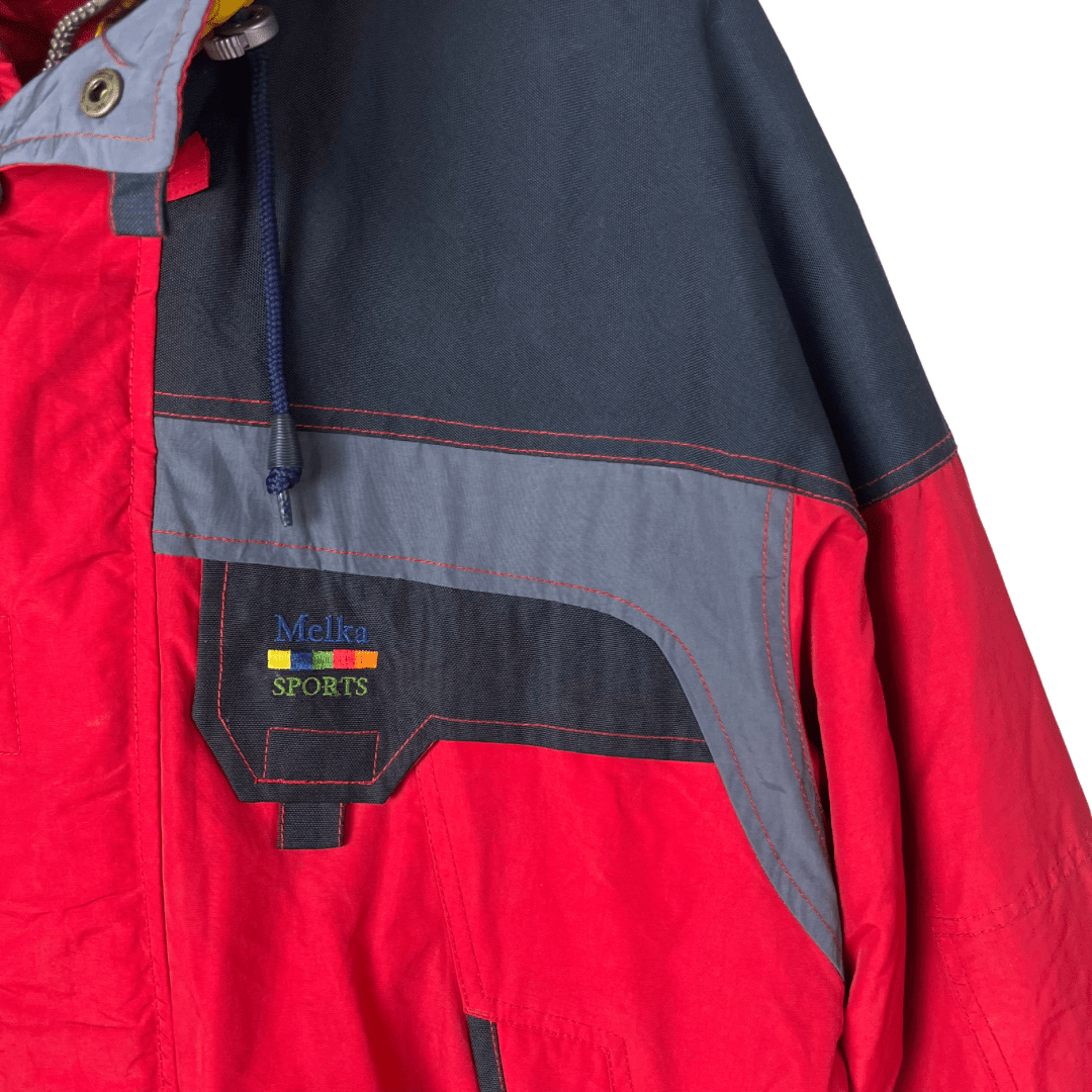 Melka Jacket with Foldable Hood Large - Funkify