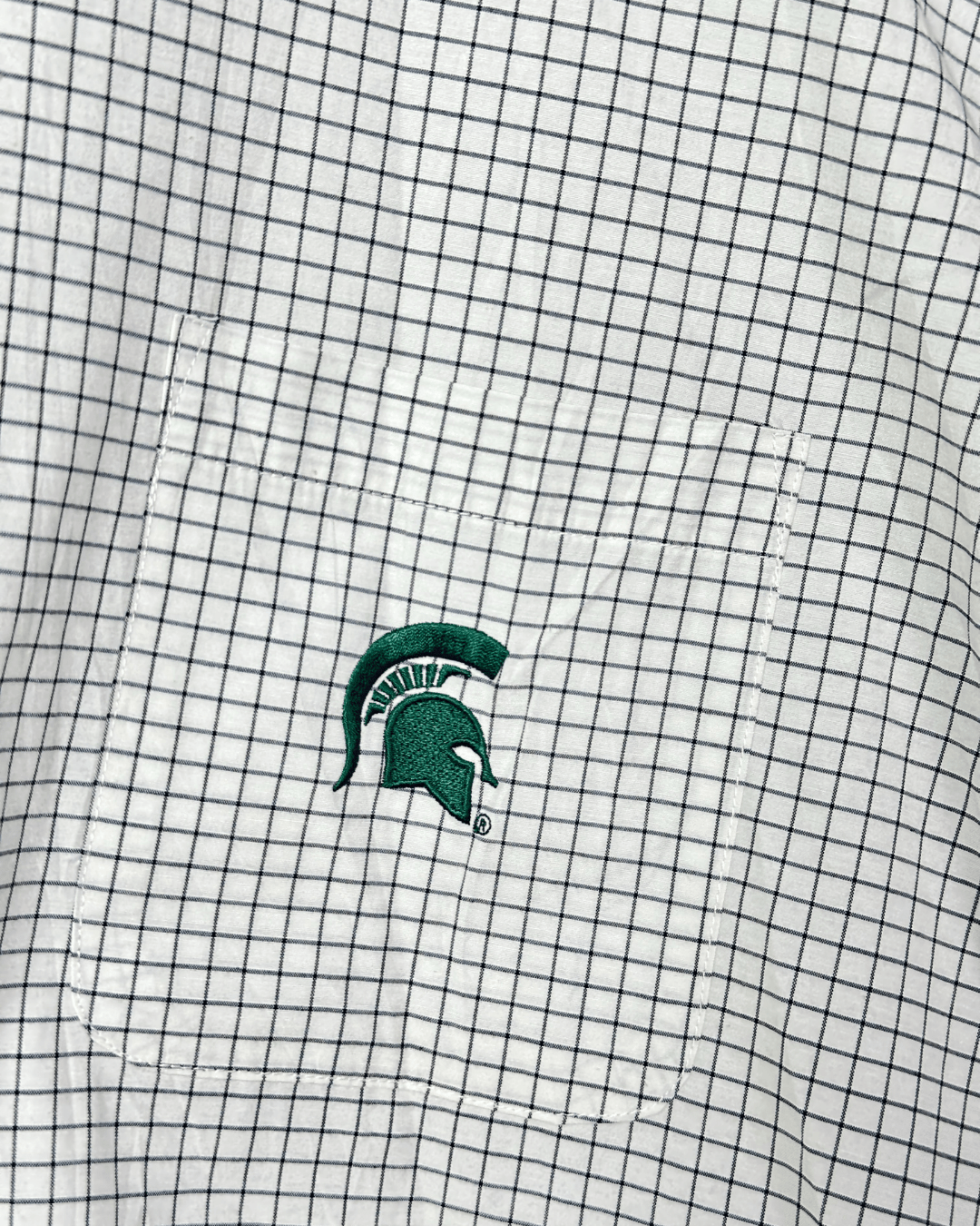 Michigan State Spartans Checkered Shirt 2XL - Funkify