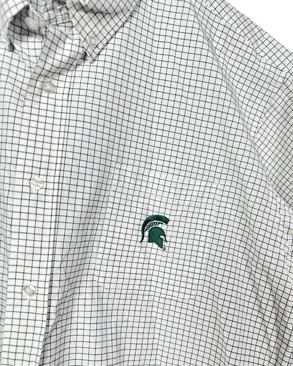 Michigan State Spartans Checkered Shirt 2XL - Funkify