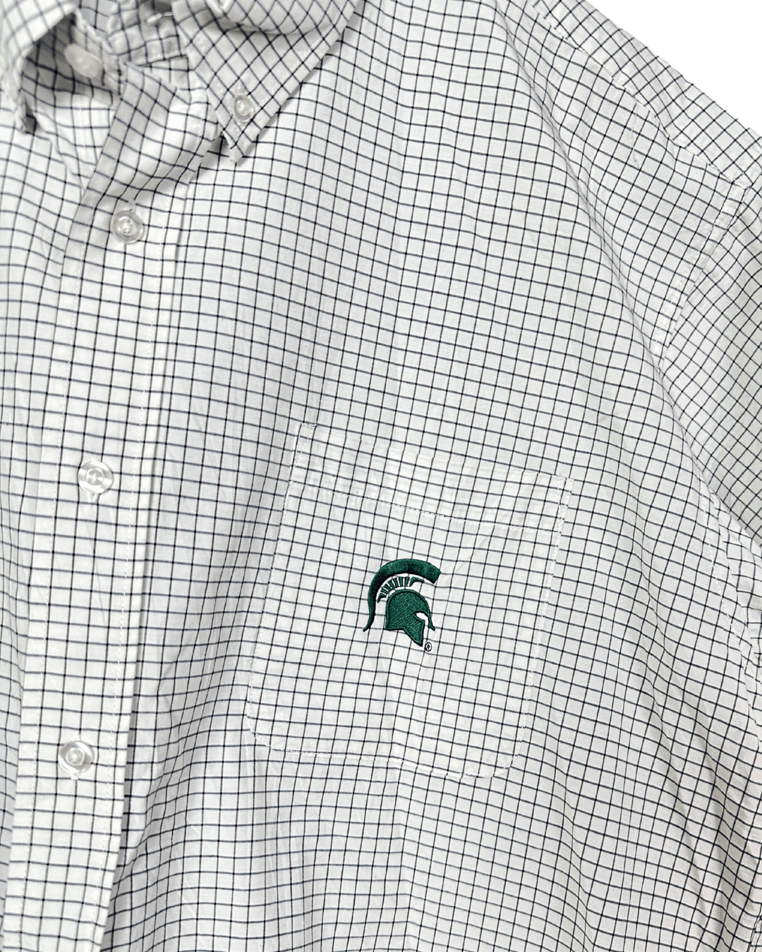 Michigan State Spartans Checkered Shirt 2XL - Funkify