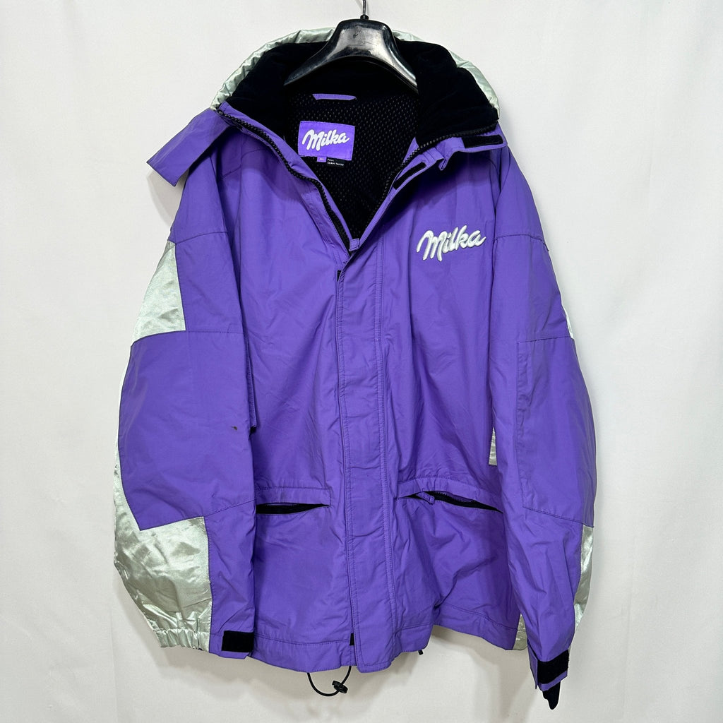 Milka Alpine Milk Chocolate Ski Jacket with Removable Hood XL - Funkify