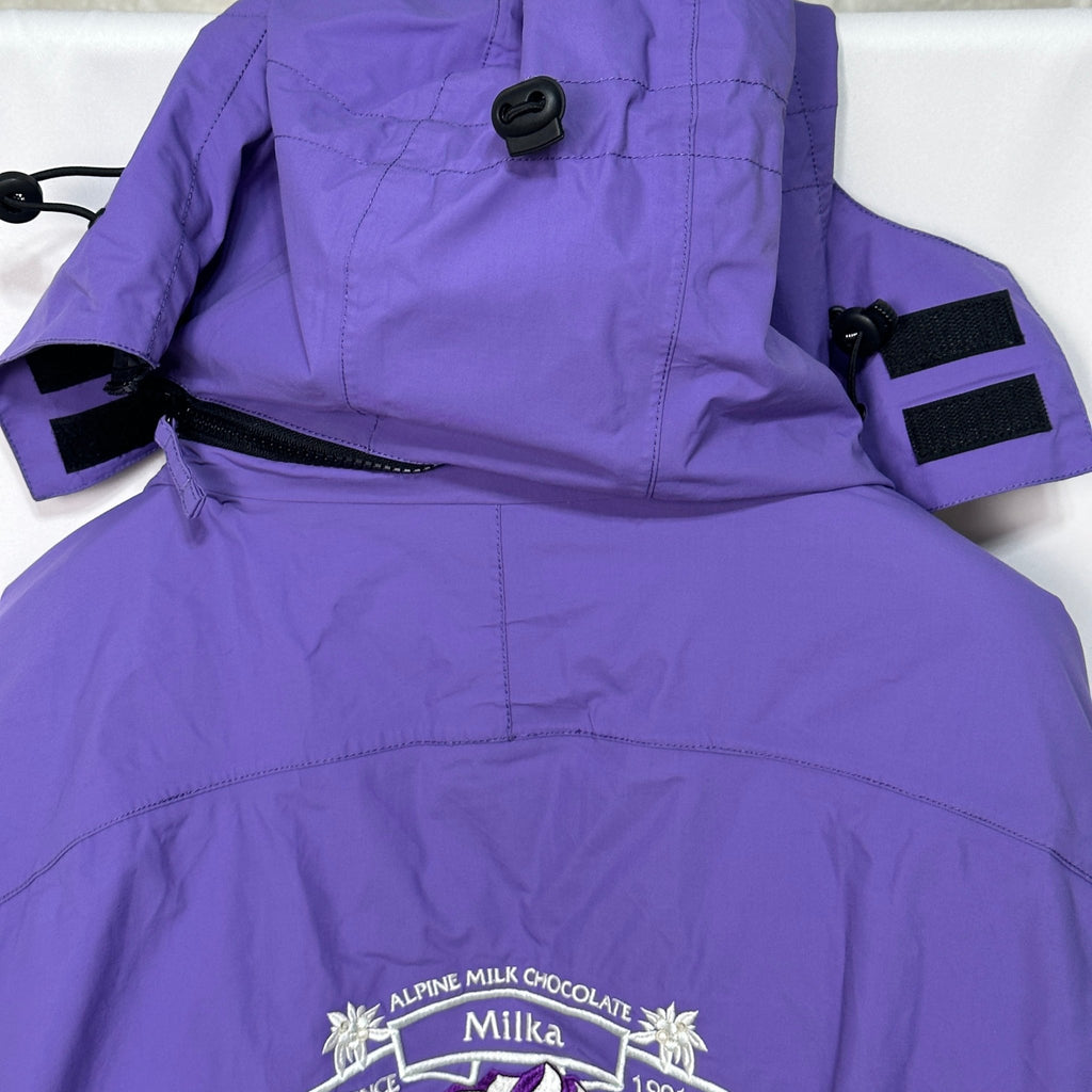 Milka Alpine Milk Chocolate Ski Jacket with Removable Hood XL - Funkify