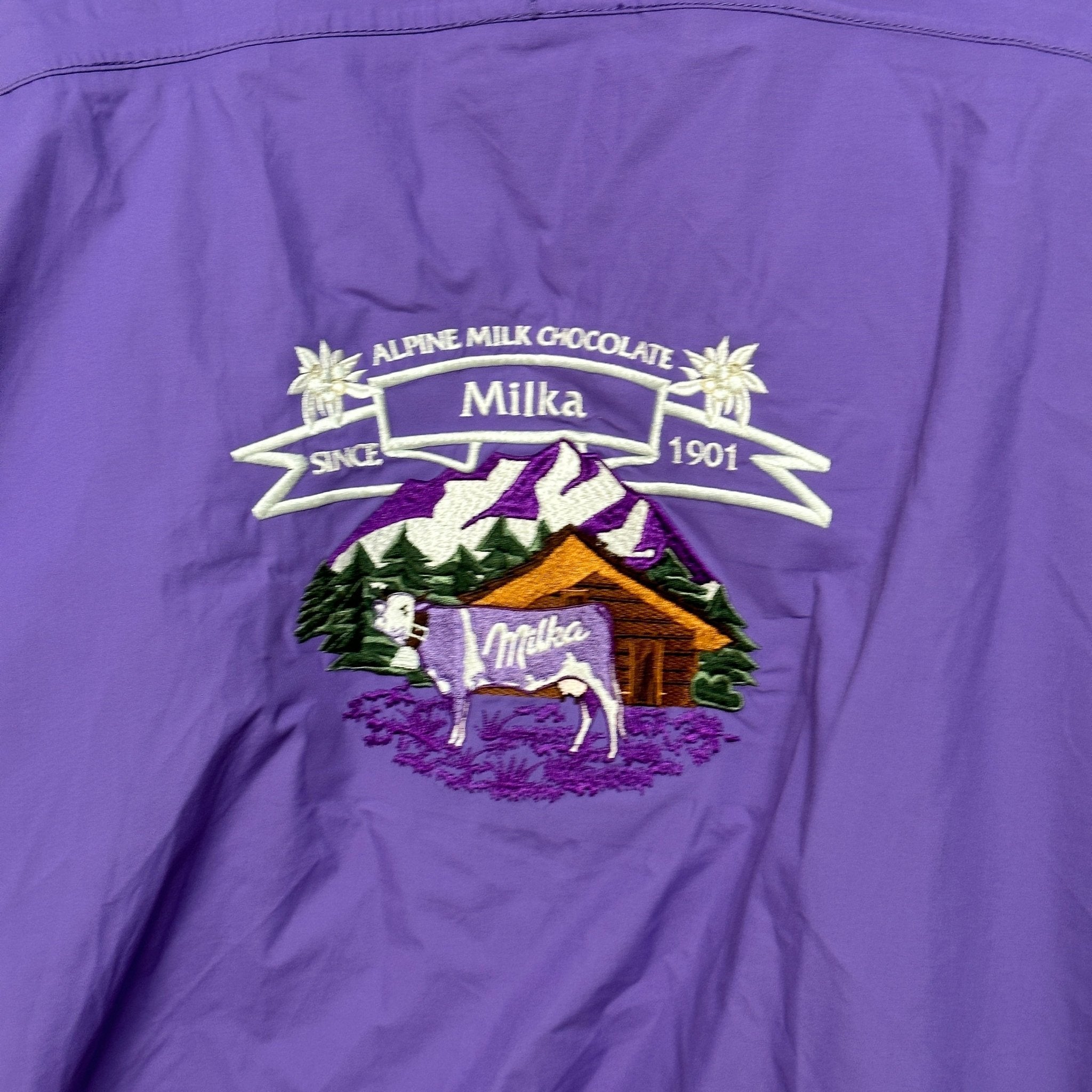 Milka Alpine Milk Chocolate Ski Jacket with Removable Hood XL - Funkify