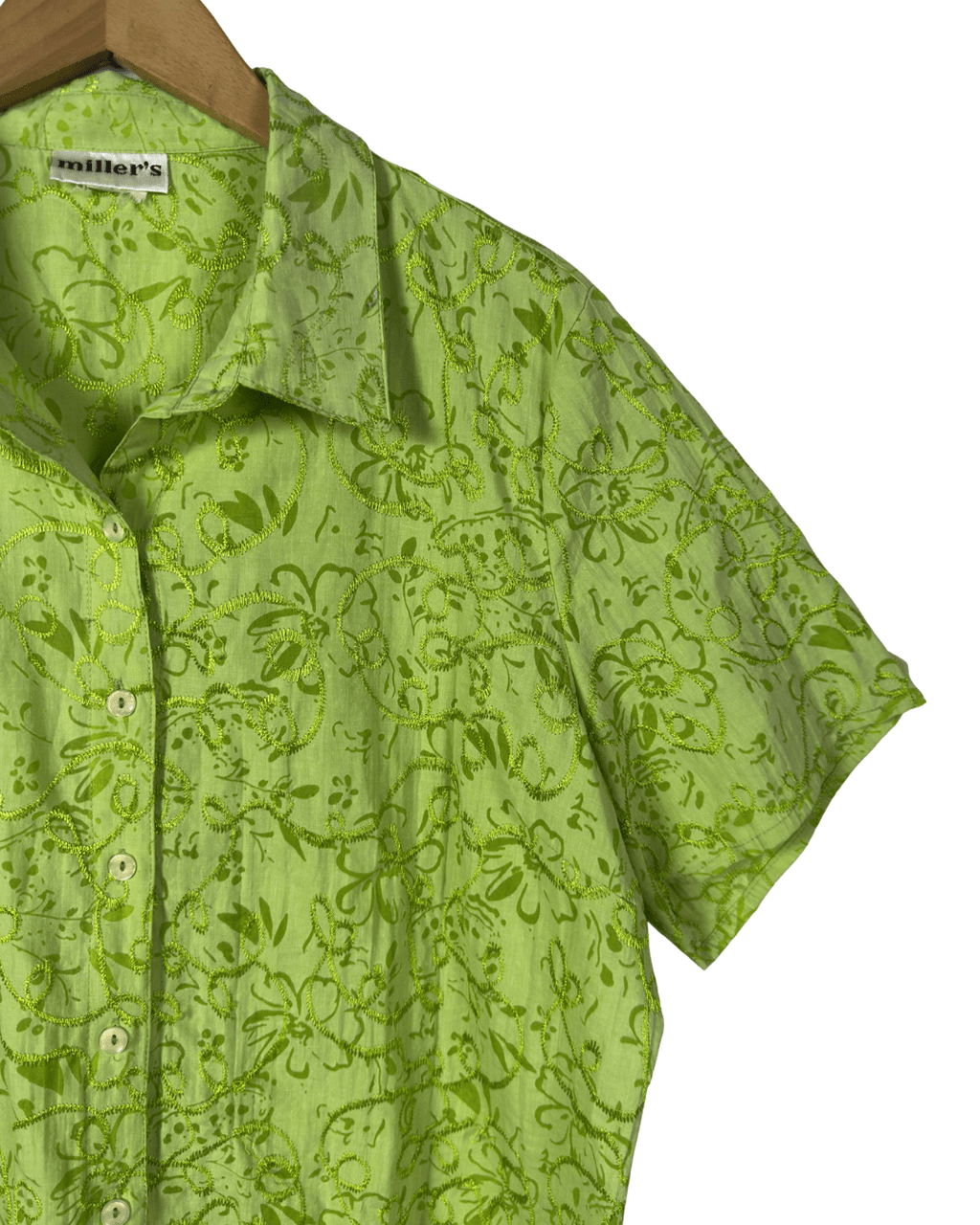 Miller's Embroidered Shirt 2XL - Funkify