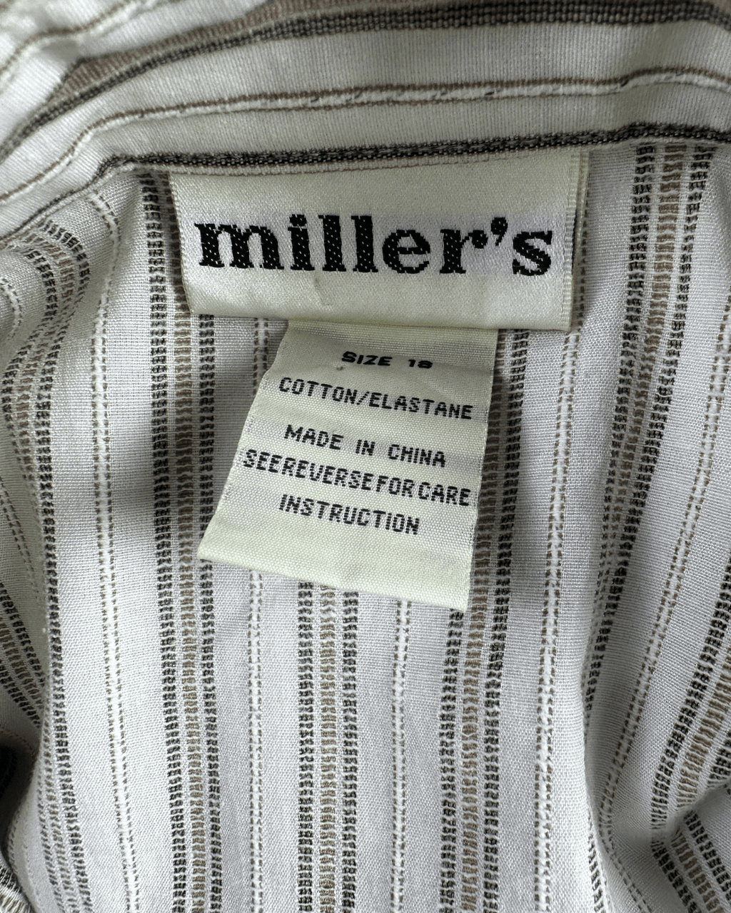 Miller's Striped Women's Shirt - XL - Funkify