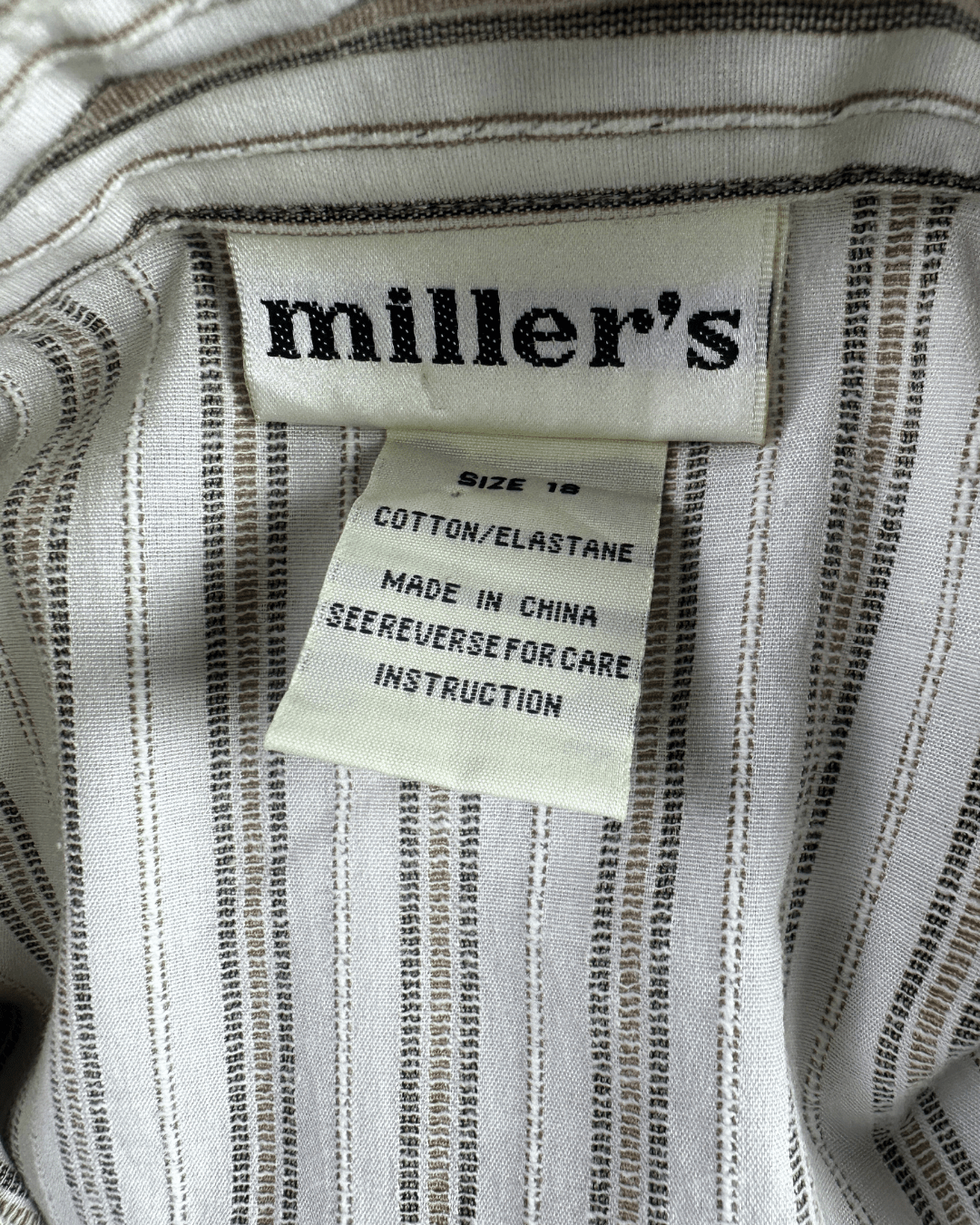 Miller's Striped Women's Shirt - XL - Funkify