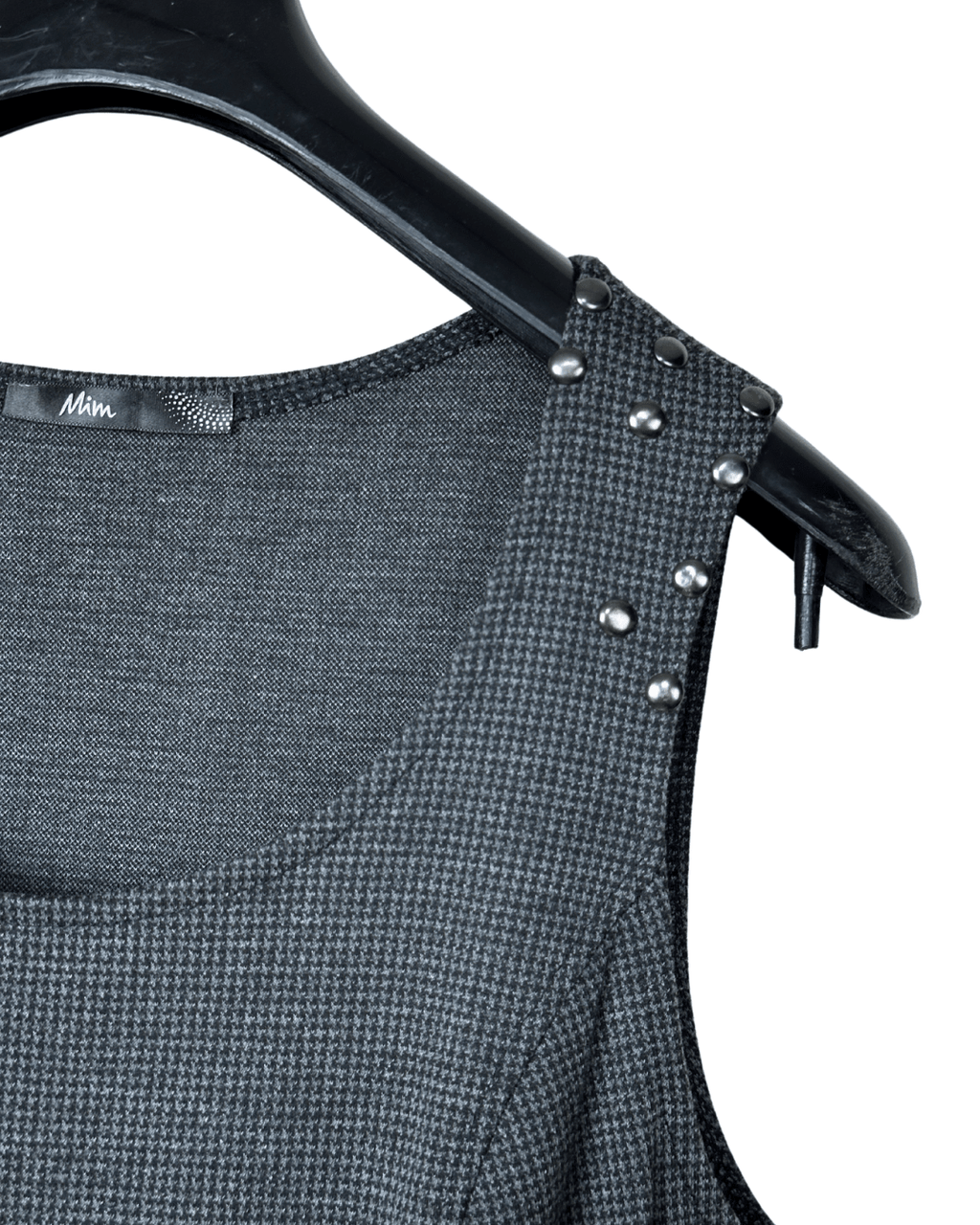 Mim Studded Asymmetrica Mini Dress with Zipper Details Small - Funkify