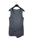 Mim Studded Asymmetrica Mini Dress with Zipper Details Small - Funkify