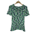 Miss Etam Green Crochet Women's Blouse Medium - Funkify