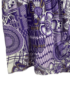Miss Etam Patterned Button Up Blouse - Funkify