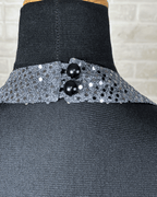 Montego Silver Sequin Halter Top – XS/S - Funkify