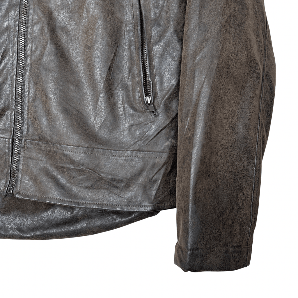 Motoroil Leather Racing Jacket Small - Funkify