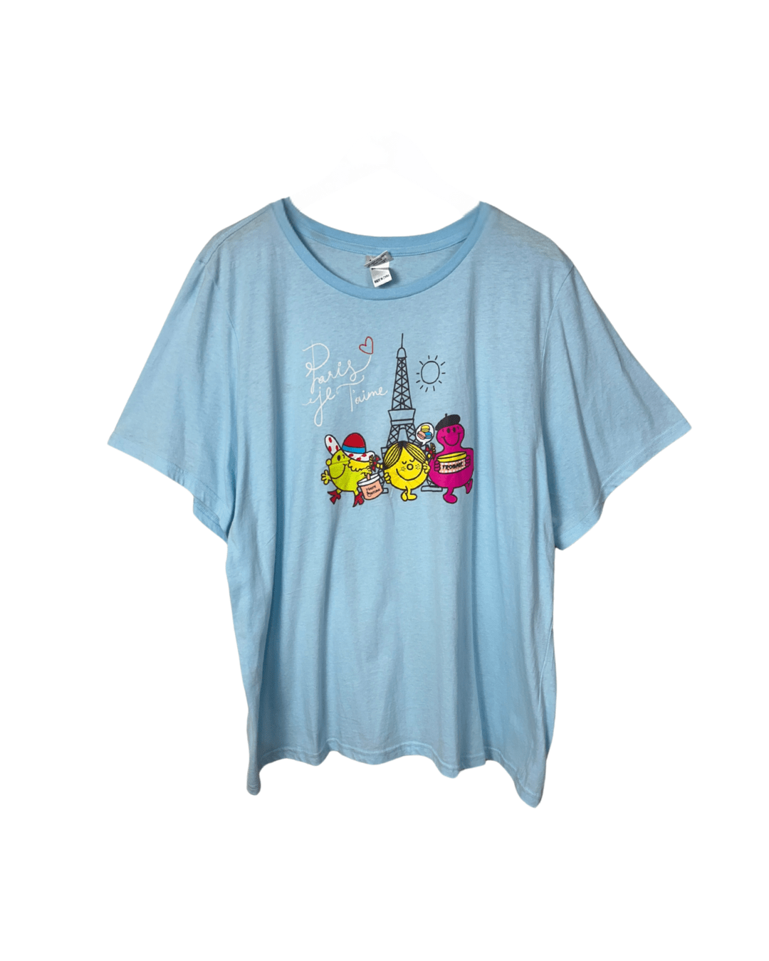 Mr. Men "Paris Je T’aime" Cartoon Tee 3XL - Funkify