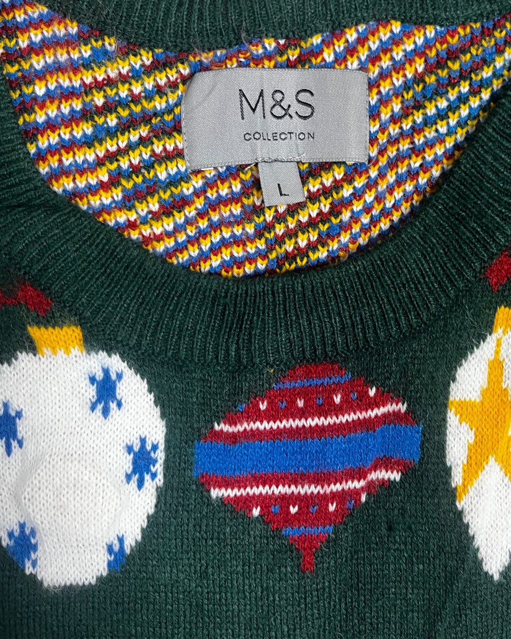 M&S Christmas Sweater Large - Funkify