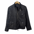 Murberry Women's Leather Jacket Made in Italy Large - Funkify