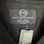 My Brand Embroidered Long Line Graphic Tee - Funkify