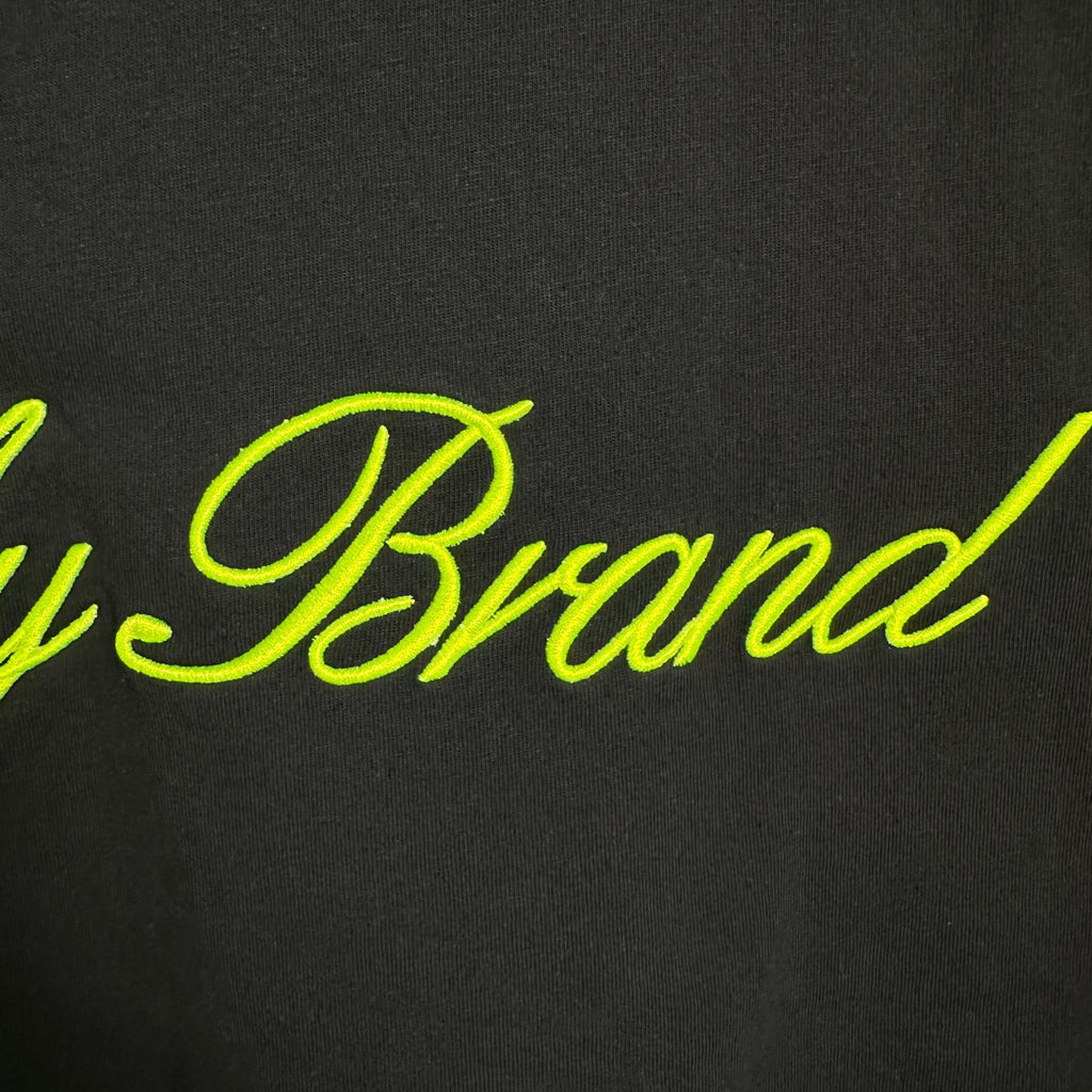 My Brand Embroidered Long Line Graphic Tee - Funkify