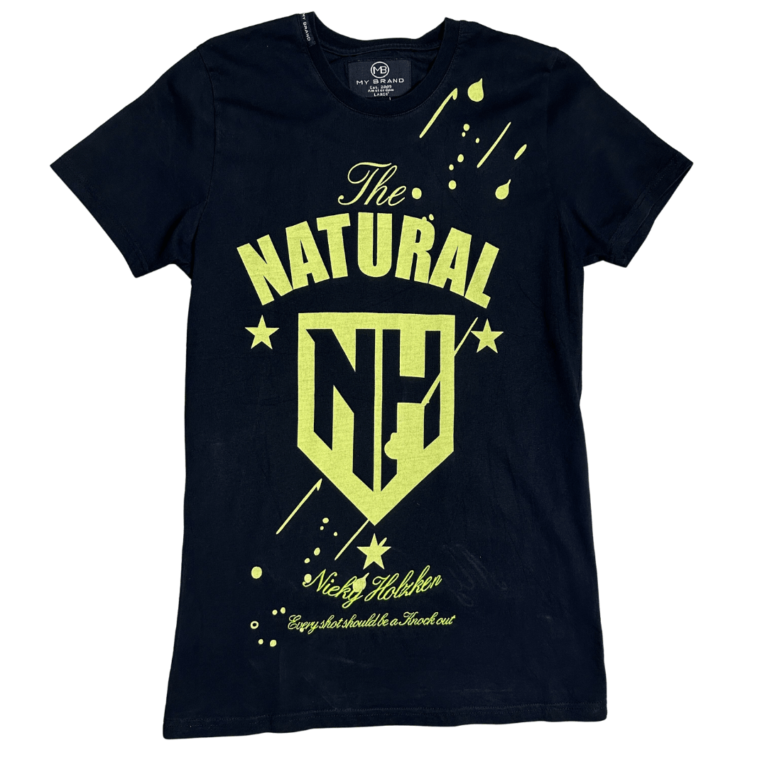 My Brand Embroidered Long Line Graphic Tee - Funkify