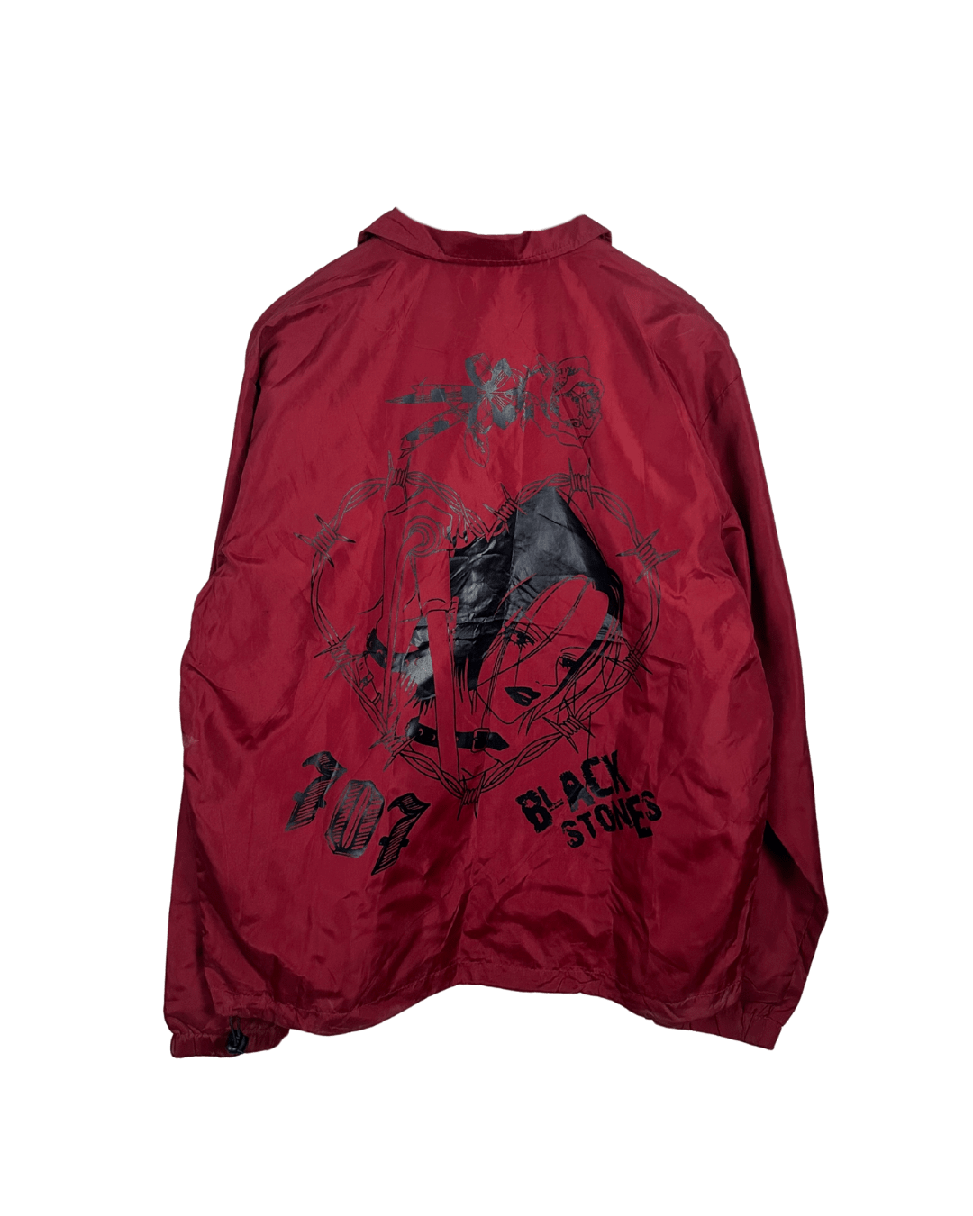 Nana "Black Stones" 707 Anime Windbreaker Graphic Jacket Large - Funkify