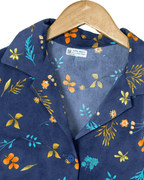 Navy Floral Shirt - Women's XL - Funkify