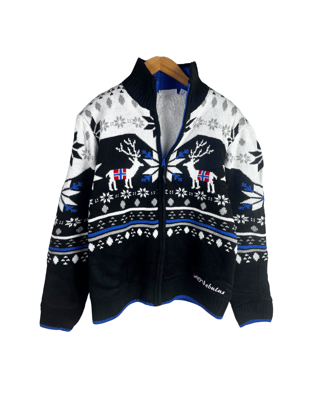 Nebulus Fleece - Lined Christmas Themed Jacket - Large - Funkify