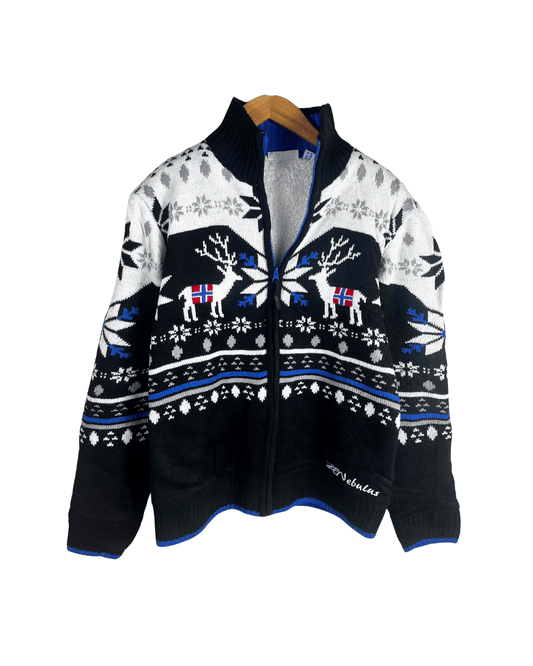 Nebulus Fleece - Lined Christmas Themed Jacket - Large - Funkify