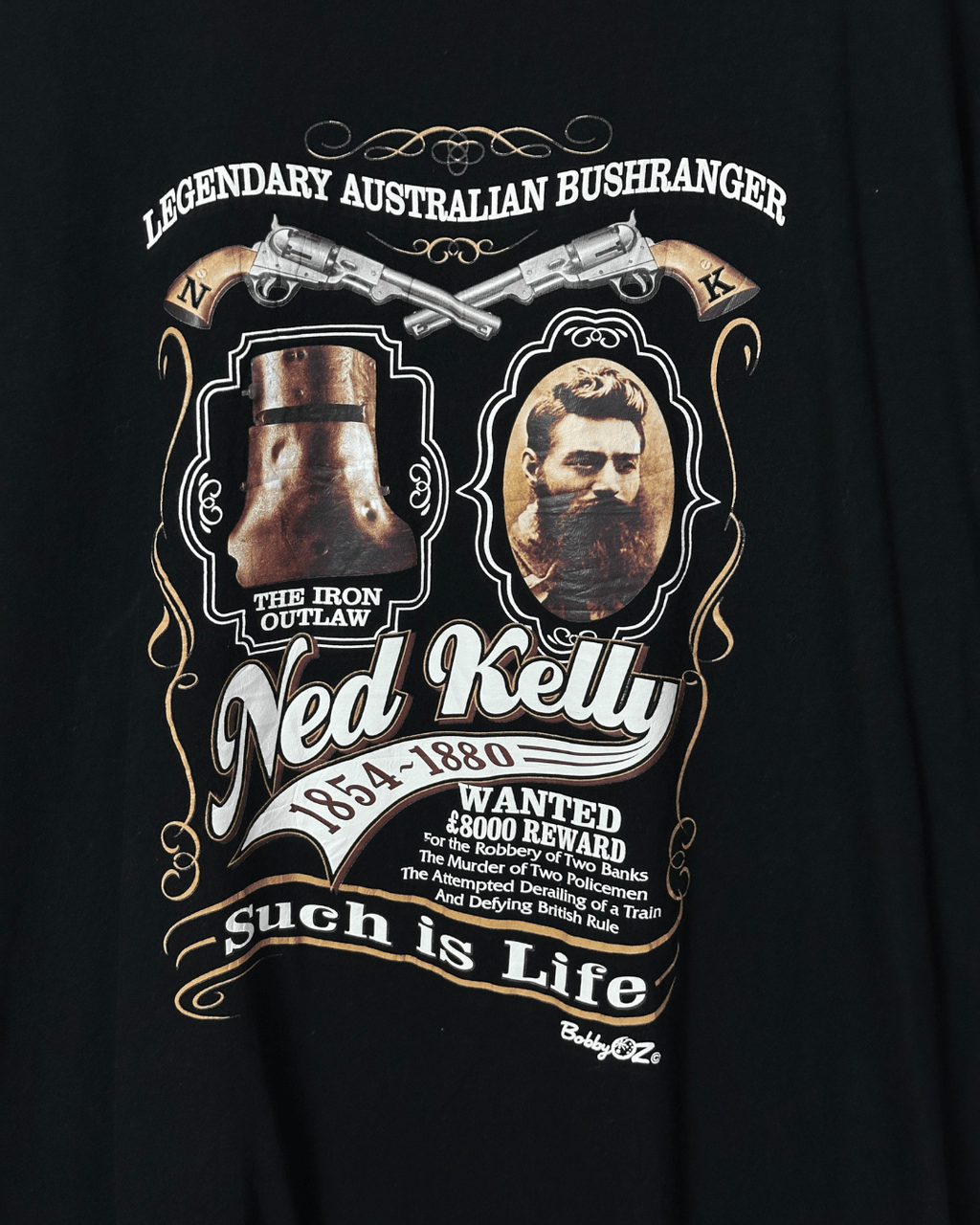 Ned Kelly Graphic T-shirt 4XL - Funkify