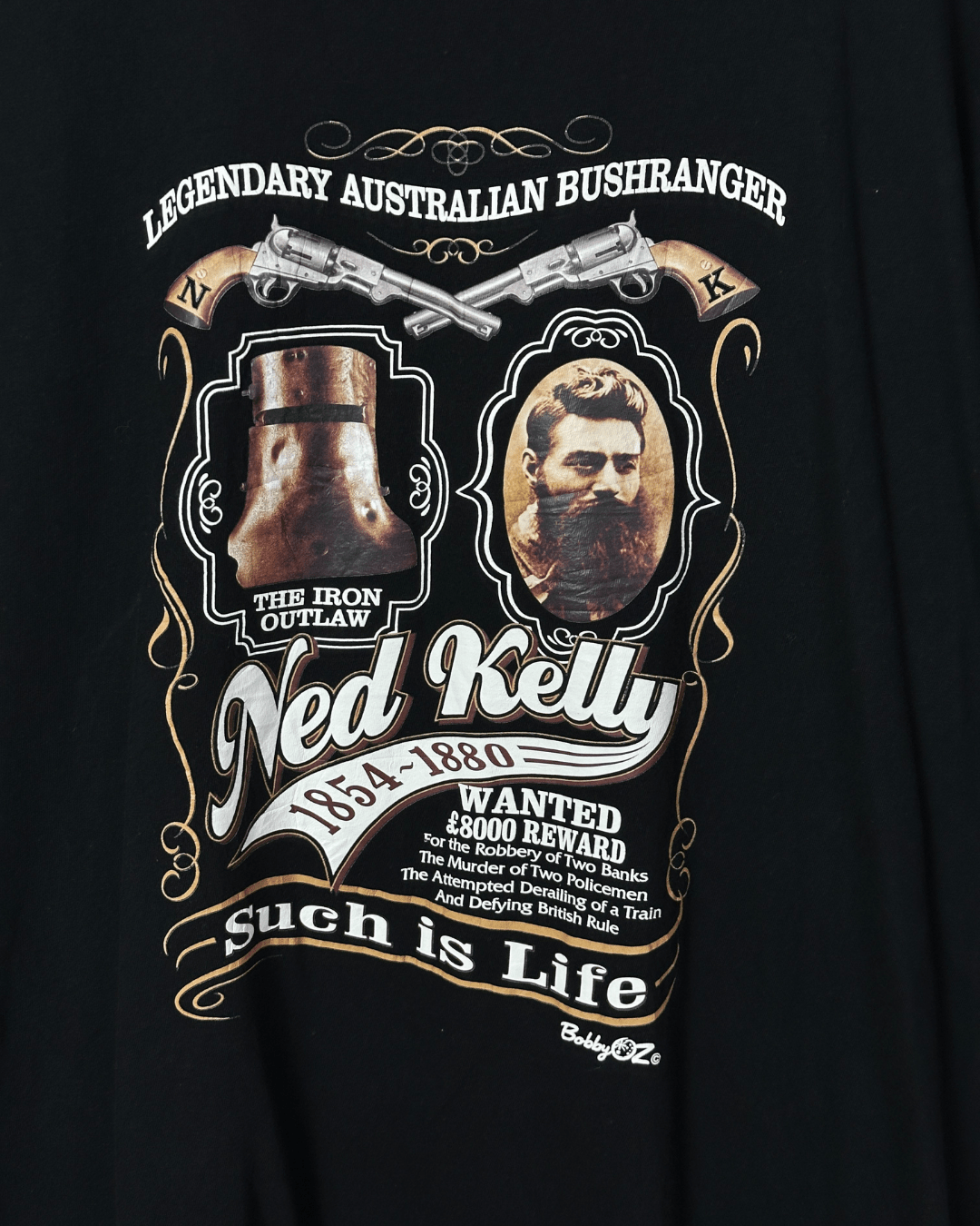 Ned Kelly Graphic T-shirt 4XL - Funkify