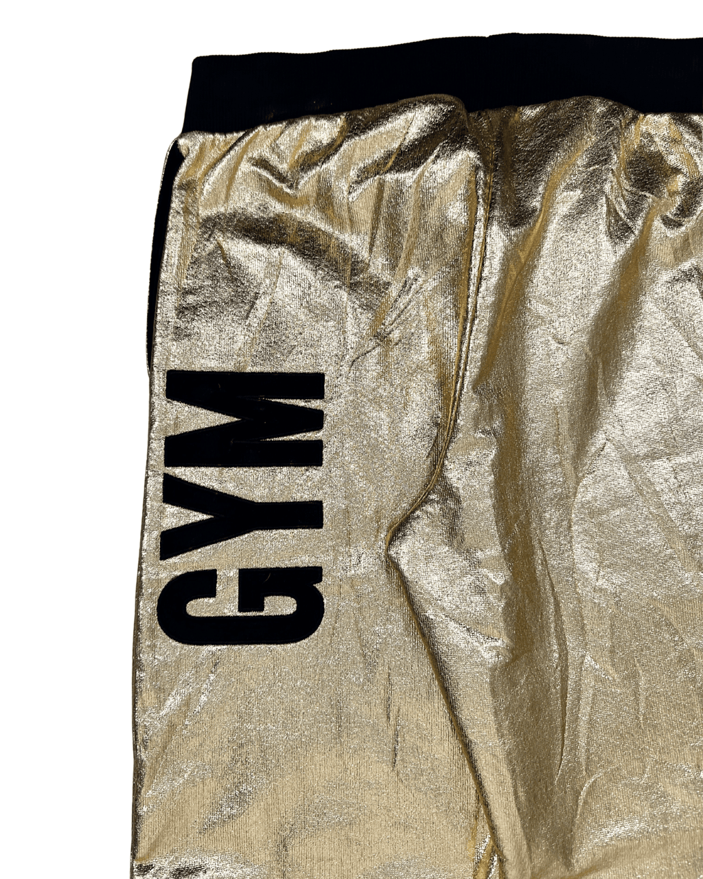 New Moschino Metallic Gold Gym Jogging Women's Pants - Funkify