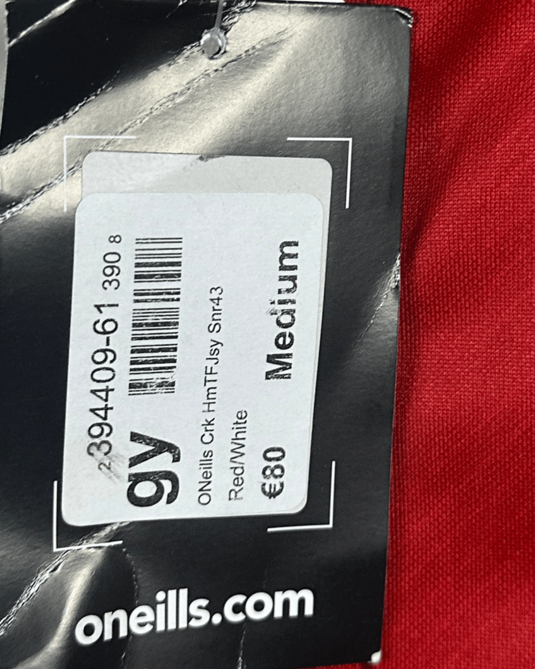 New w/ Tags O'Neills Cork GAA 2025 Home Jersey - Medium - Funkify