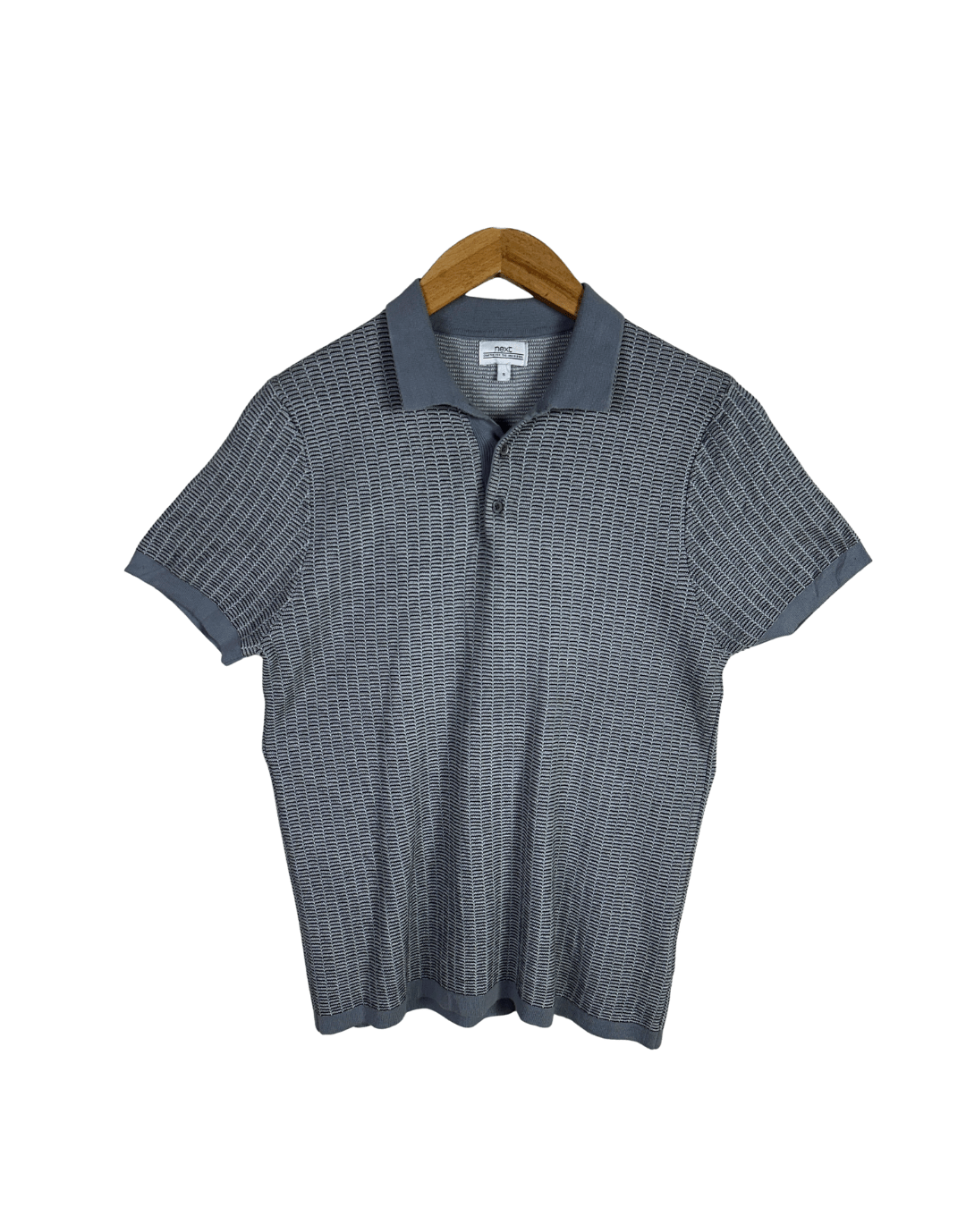 Next Knit Polo Shirt - Small - Funkify