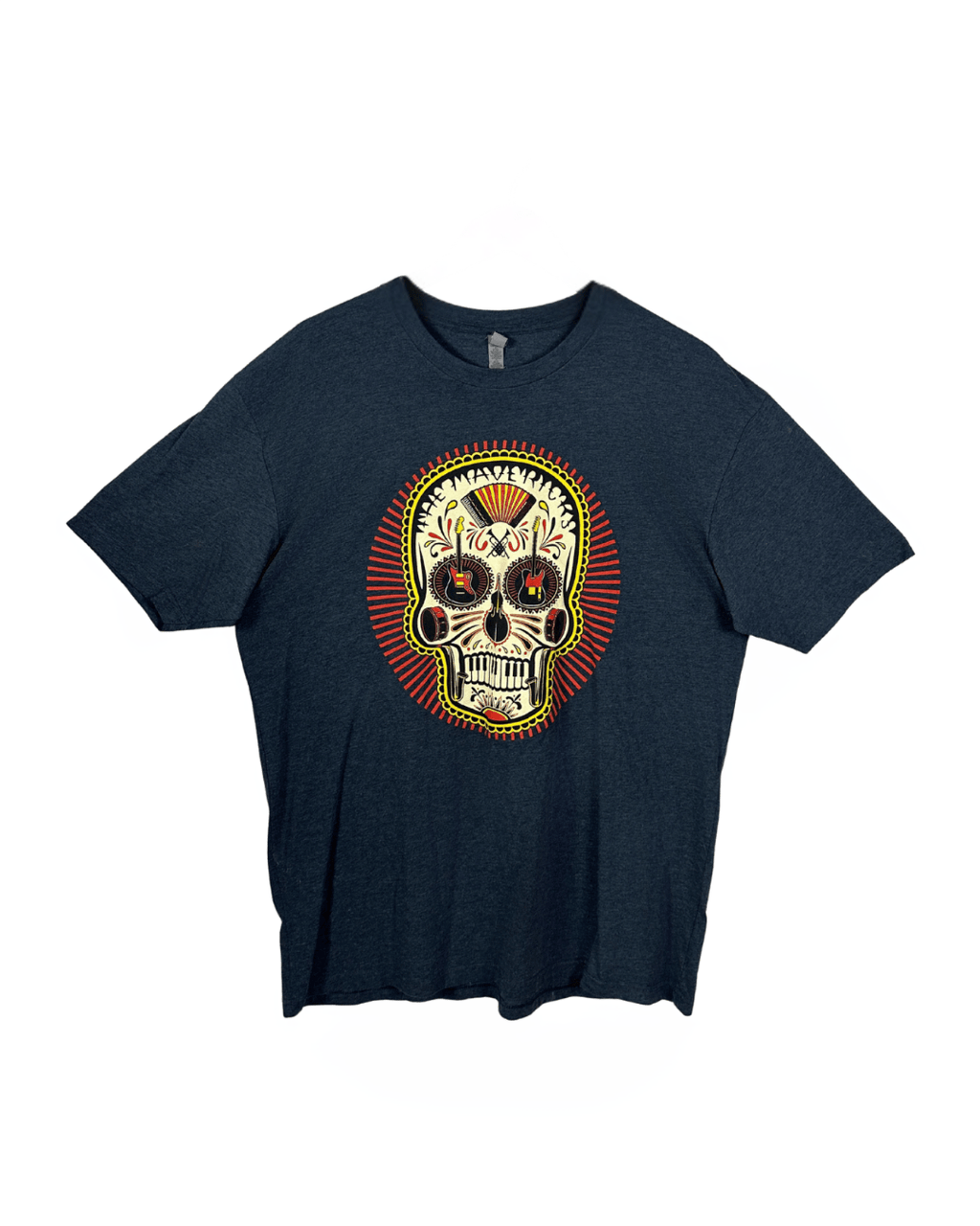 Next Level Skull Guitar Graphic T-Shirt XL - Funkify