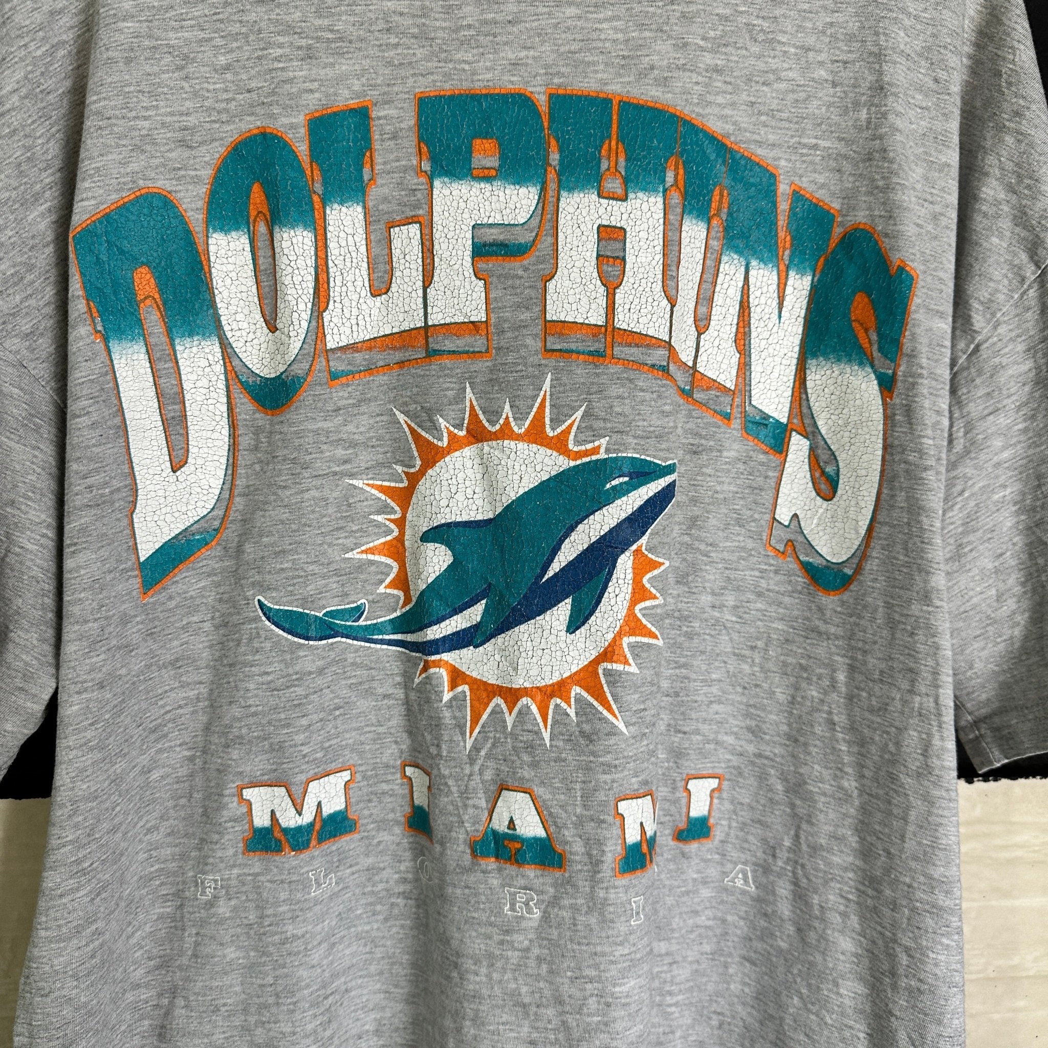 NFL Dolphins Miami Graphic T-shirt - Funkify