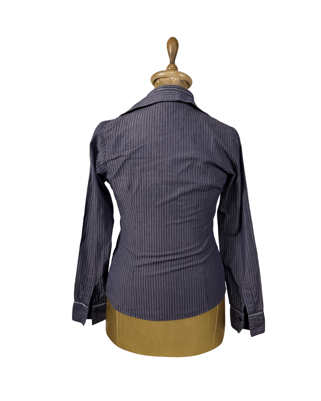 Nicole Striped Fitted Shirt - Small - Funkify