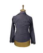 Nicole Striped Fitted Shirt - Small - Funkify