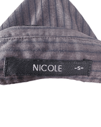 Nicole Striped Fitted Shirt - Small - Funkify