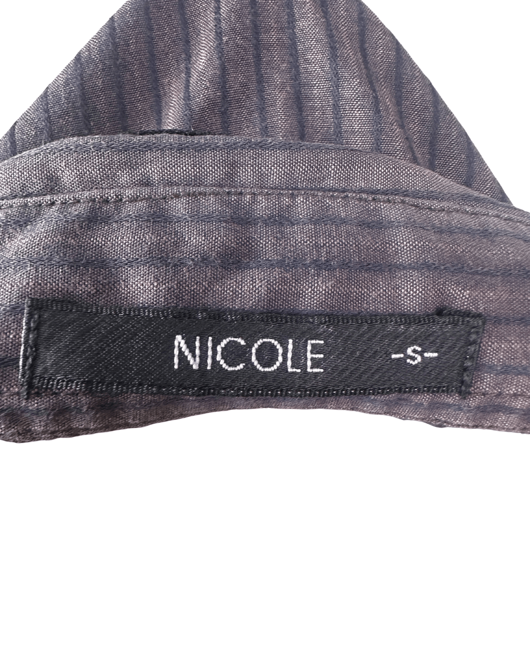 Nicole Striped Fitted Shirt - Small - Funkify