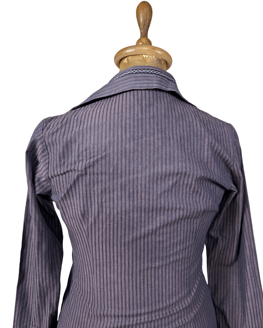 Nicole Striped Fitted Shirt - Small - Funkify