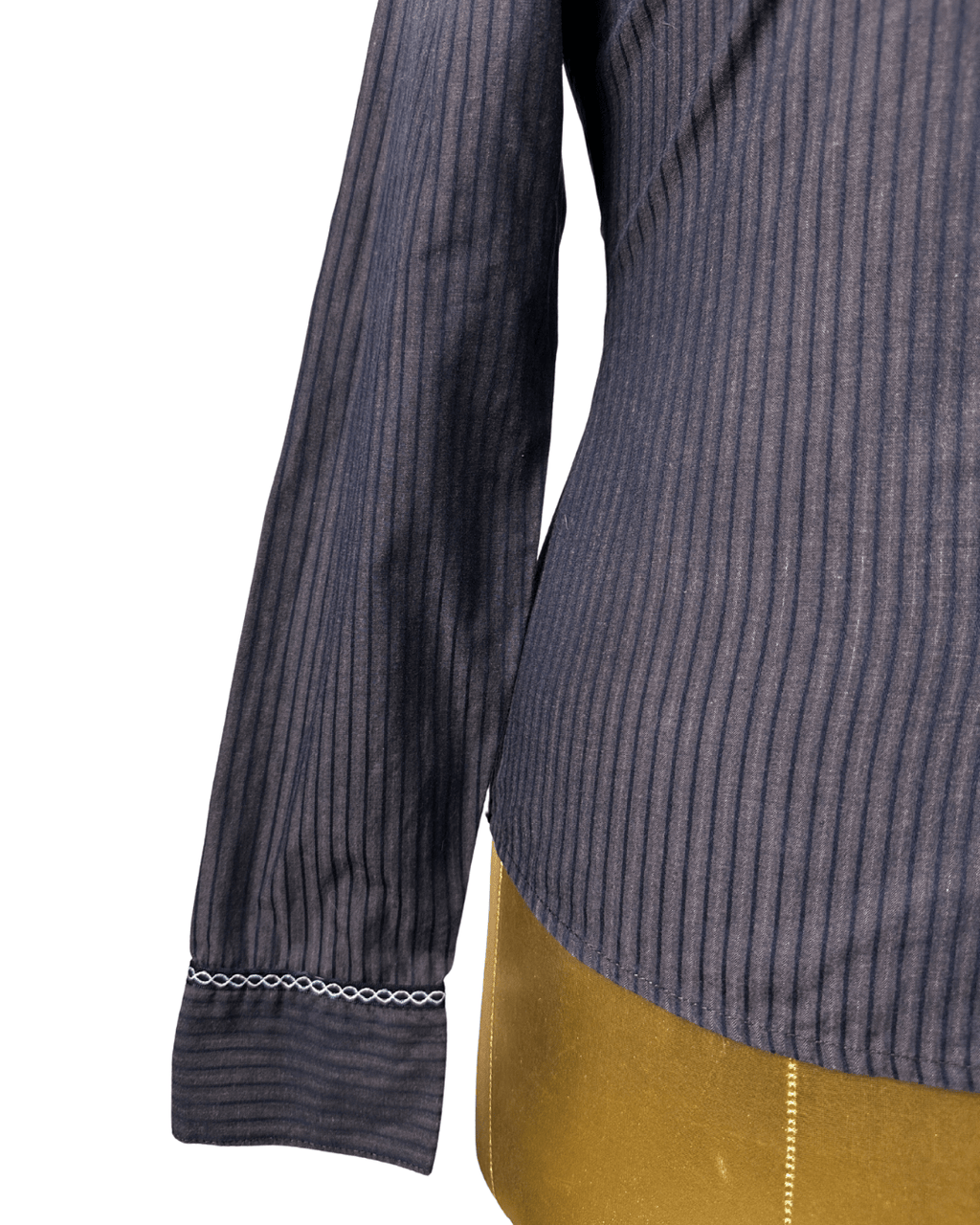 Nicole Striped Fitted Shirt - Small - Funkify