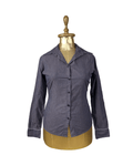 Nicole Striped Fitted Shirt - Small - Funkify