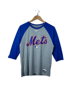 Nike New York Mets 3/4 Sleeve T-shirt Medium - Funkify